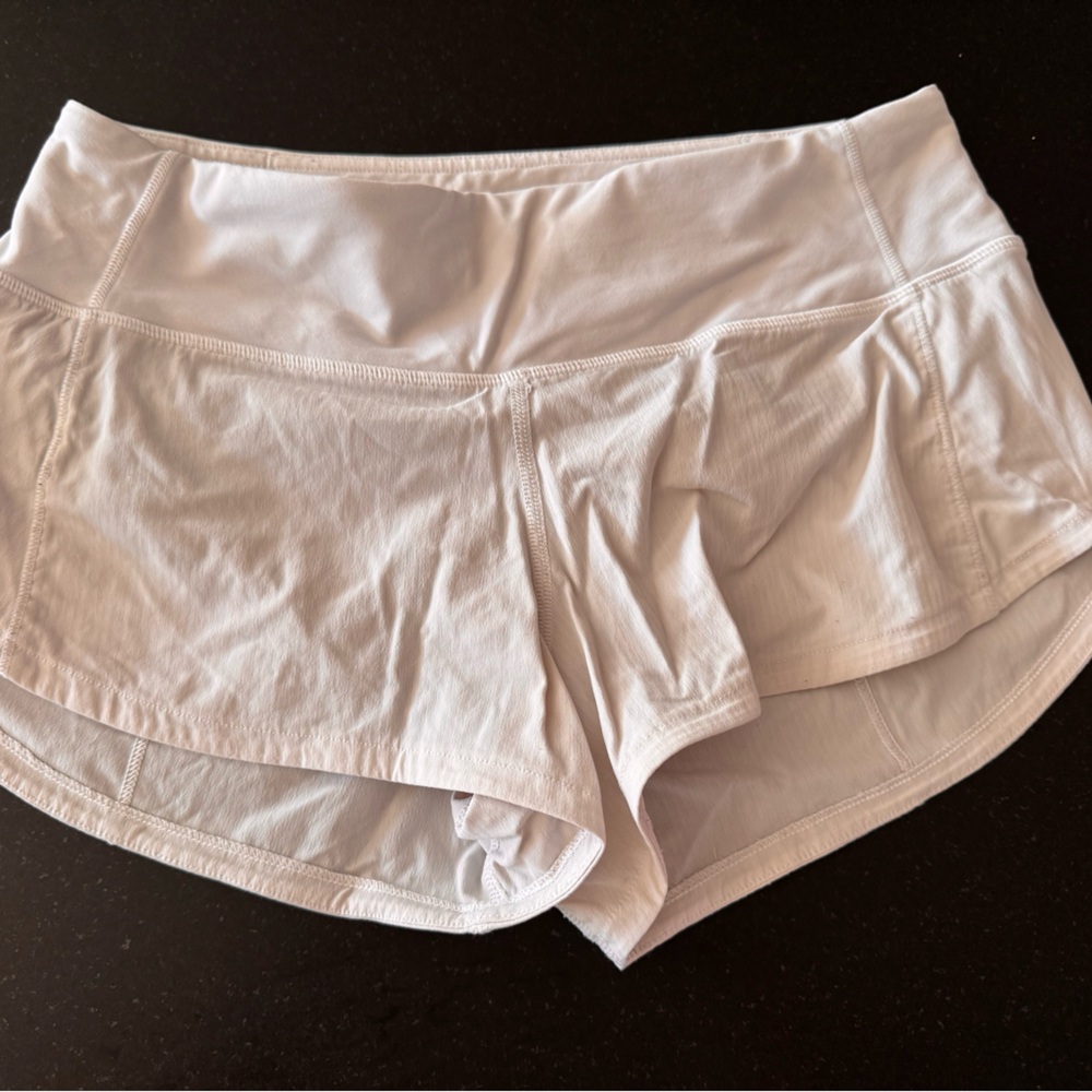 lululemon athletica Light Cream Athletic Shorts